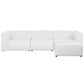 Modway Mingle 4 Piece Upholstered Fabric Sectional Sofa Set | Sofas | Modishstore-14