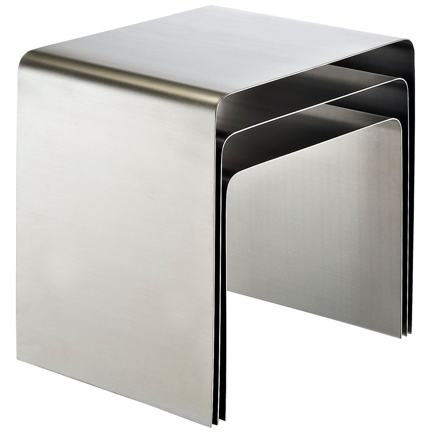 Modway Rush Nesting Table - Silver - EEI-286 | Nesting Tables | Modishstore - 5