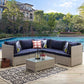 Modway Repose 6 Piece Outdoor Patio Sectional Set | Outdoor Sofas, Loveseats & Sectionals | Modishstore-12