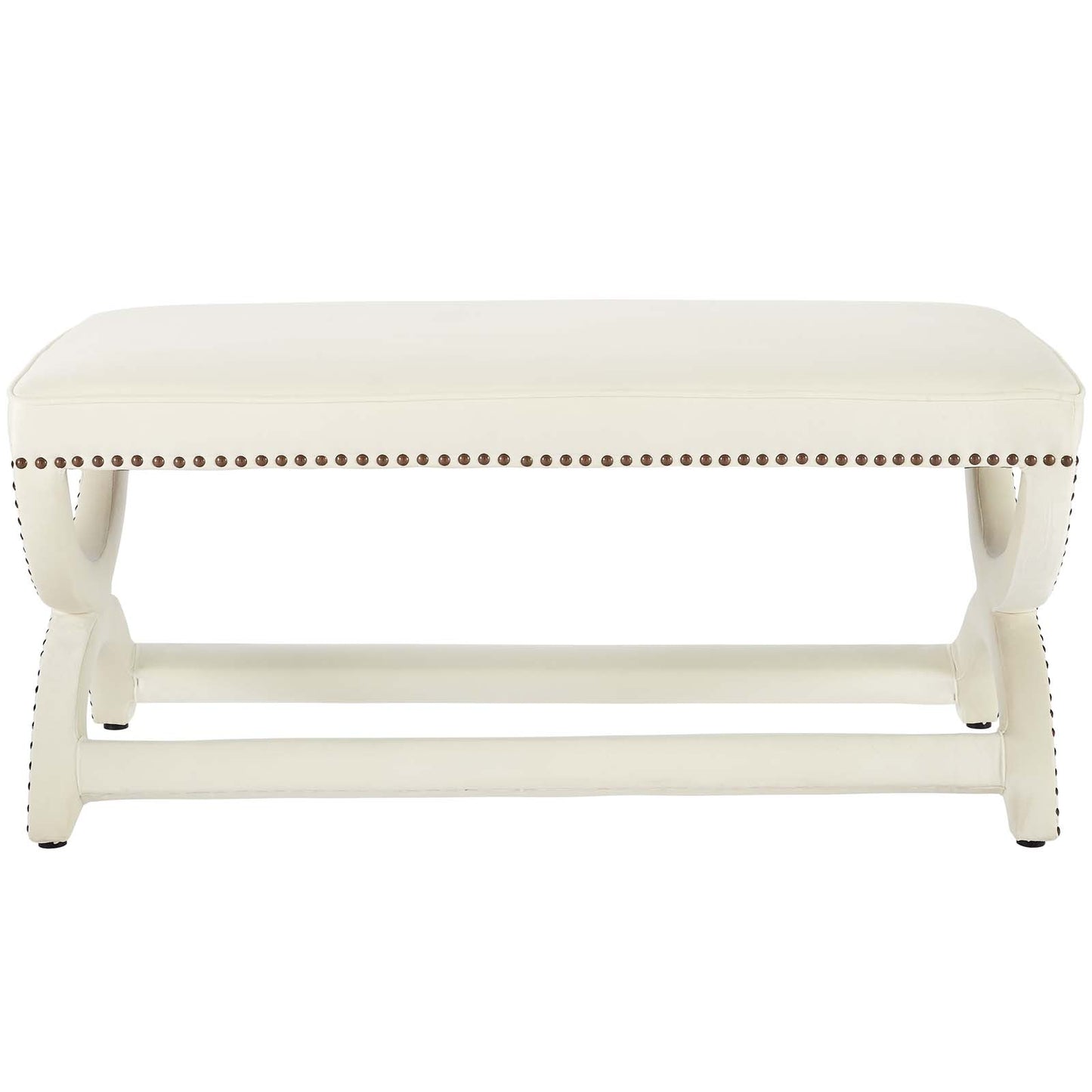 Expound Upholstered Nailhead Trim Performance Velvet Bench By Modway - EEI-3069 | Benches | Modishstore - 4