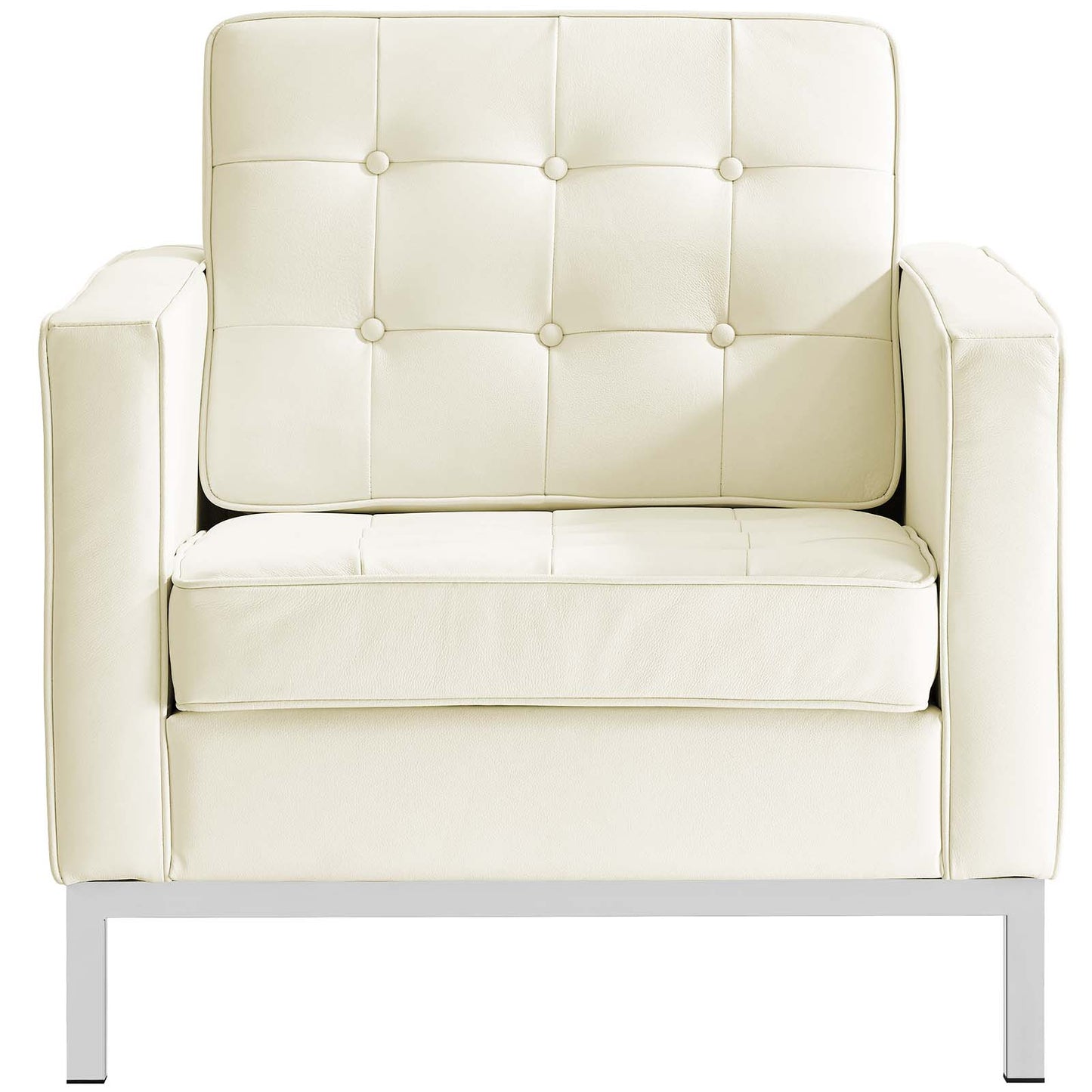 Loft 2 Piece Leather Sofa and Armchair Set By Modway - EEI-3099 | Armchairs | Modishstore - 8