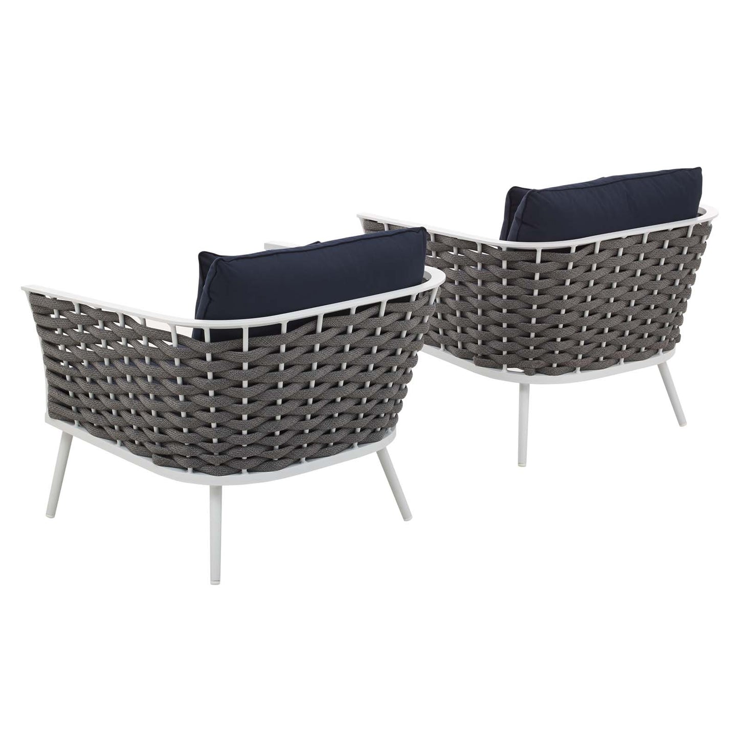 Modway Stance Armchair Outdoor Patio Aluminum Set of 2 - EEI-3162 | Armchairs | Modishstore - 12