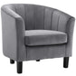 Modway Prospect Channel Tufted Upholstered Velvet Armchair | Armchairs | Modishstore-12