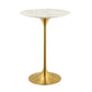 Modway Lippa 28" Bar Table Gold White | Bar Table | Modishstore-2