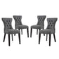 Modway Silhouette Dining Side Chairs Upholstered Fabric Set of 4 | Dining Chairs | Modishstore-8