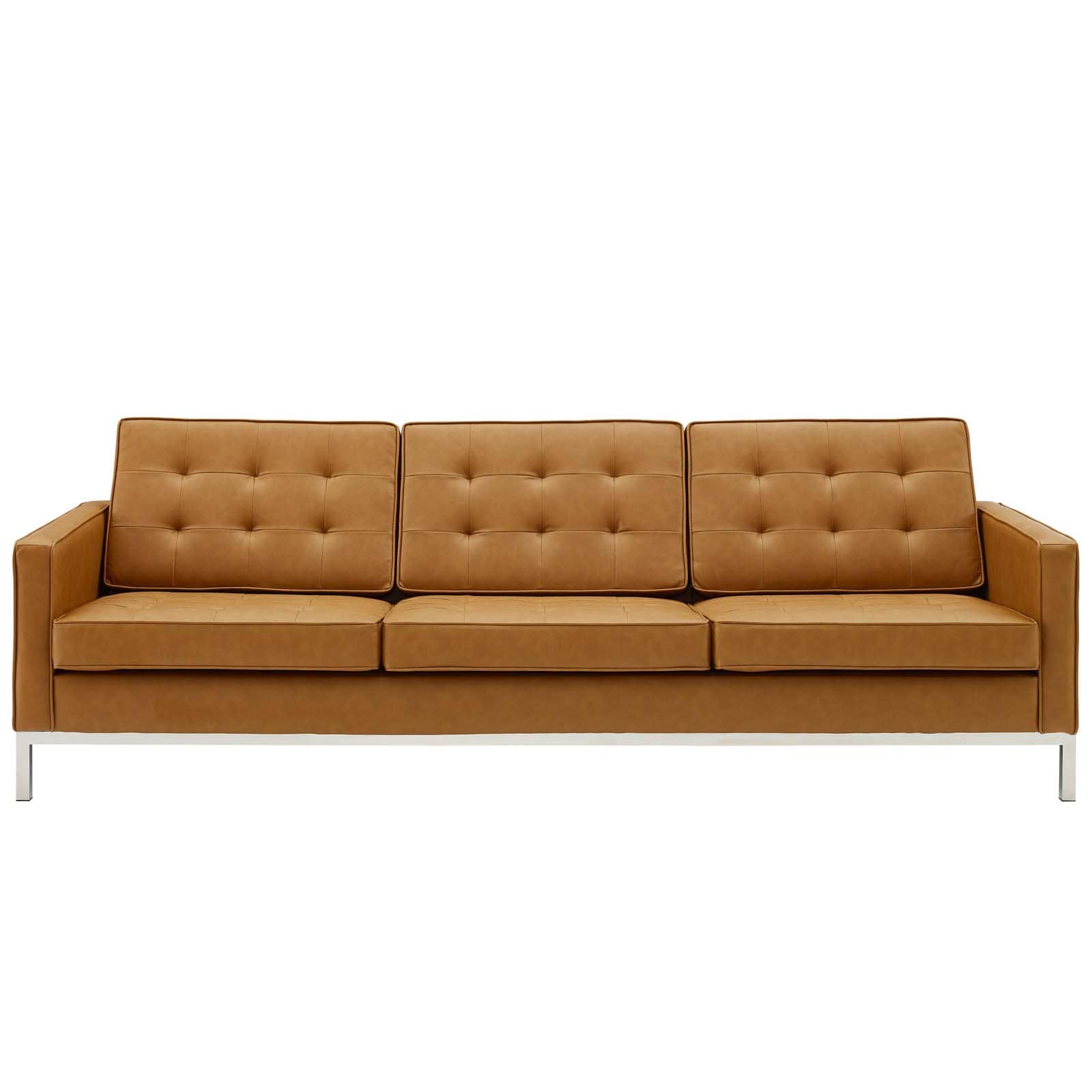 Modway Loft Tufted Button Upholstered Faux Leather Sofa | Sofas | Modishstore-14