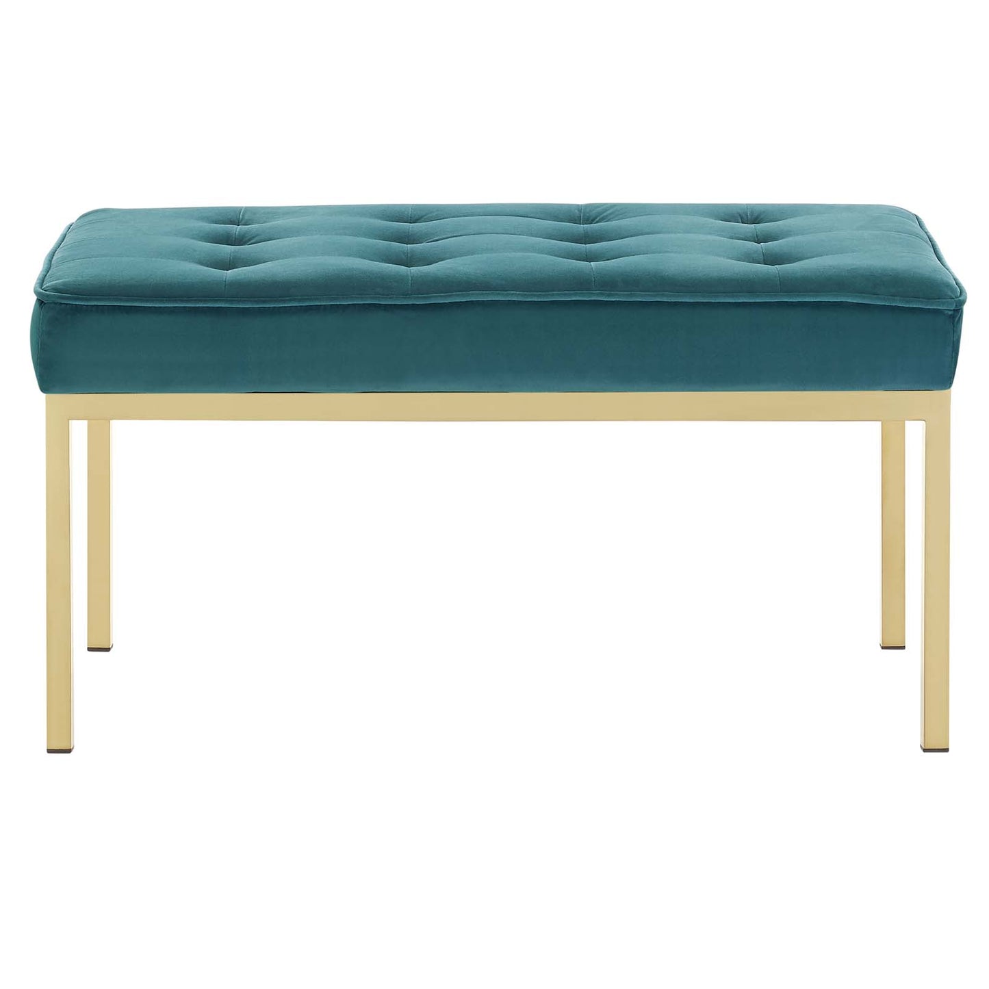 Modway Loft Gold Stainless Steel Leg Medium Performance Velvet Bench - EEI-3402 | Benches | Modishstore - 15