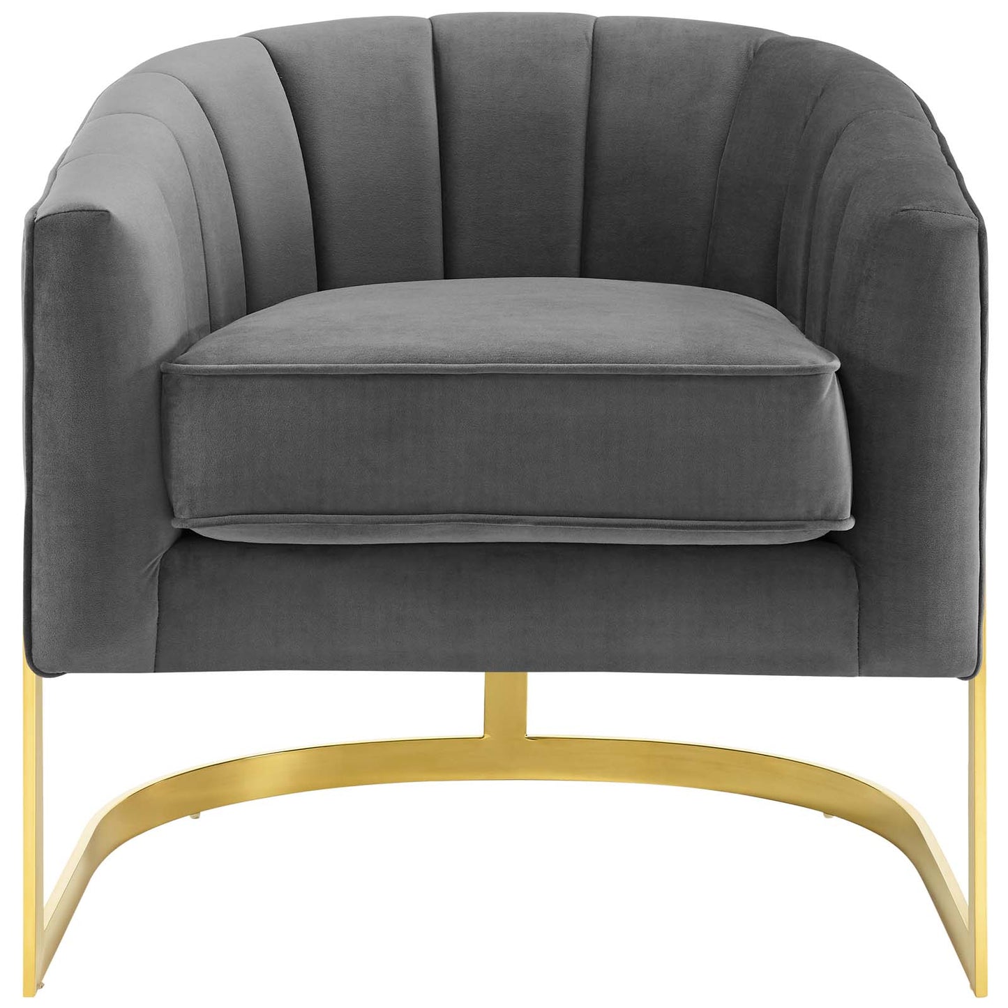 Modway Esteem Vertical Channel Tufted Performance Velvet Accent Armchair - EEI-3414 | Armchairs | Modishstore - 6