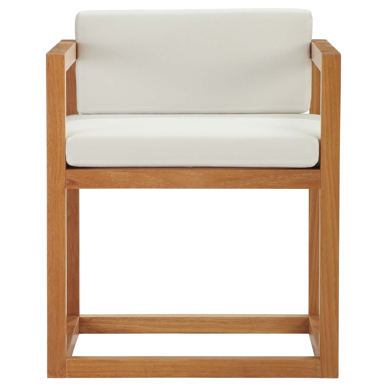 Modway Newbury Accent Outdoor Patio Premium Grade A Teak Wood Armchair | Armchairs | Modishstore-5
