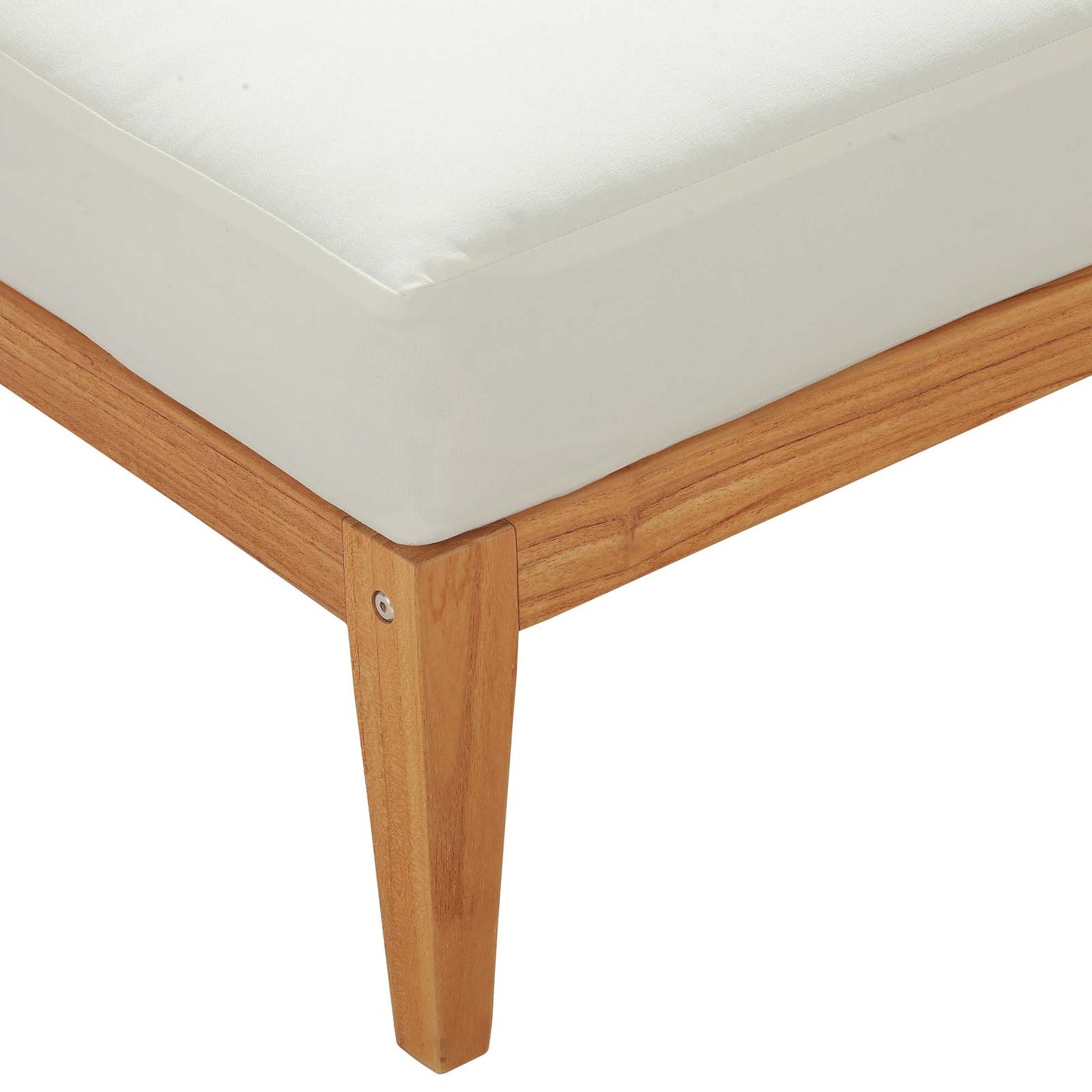 Modway Northlake Outdoor Patio Premium Grade A Teak Wood Ottoman - EEI-3428 | Outdoor Ottomans | Modishstore - 4