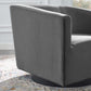 Modway Twist Accent Lounge Performance Velvet Swivel Chair | Lounge Chairs | Modishstore-3