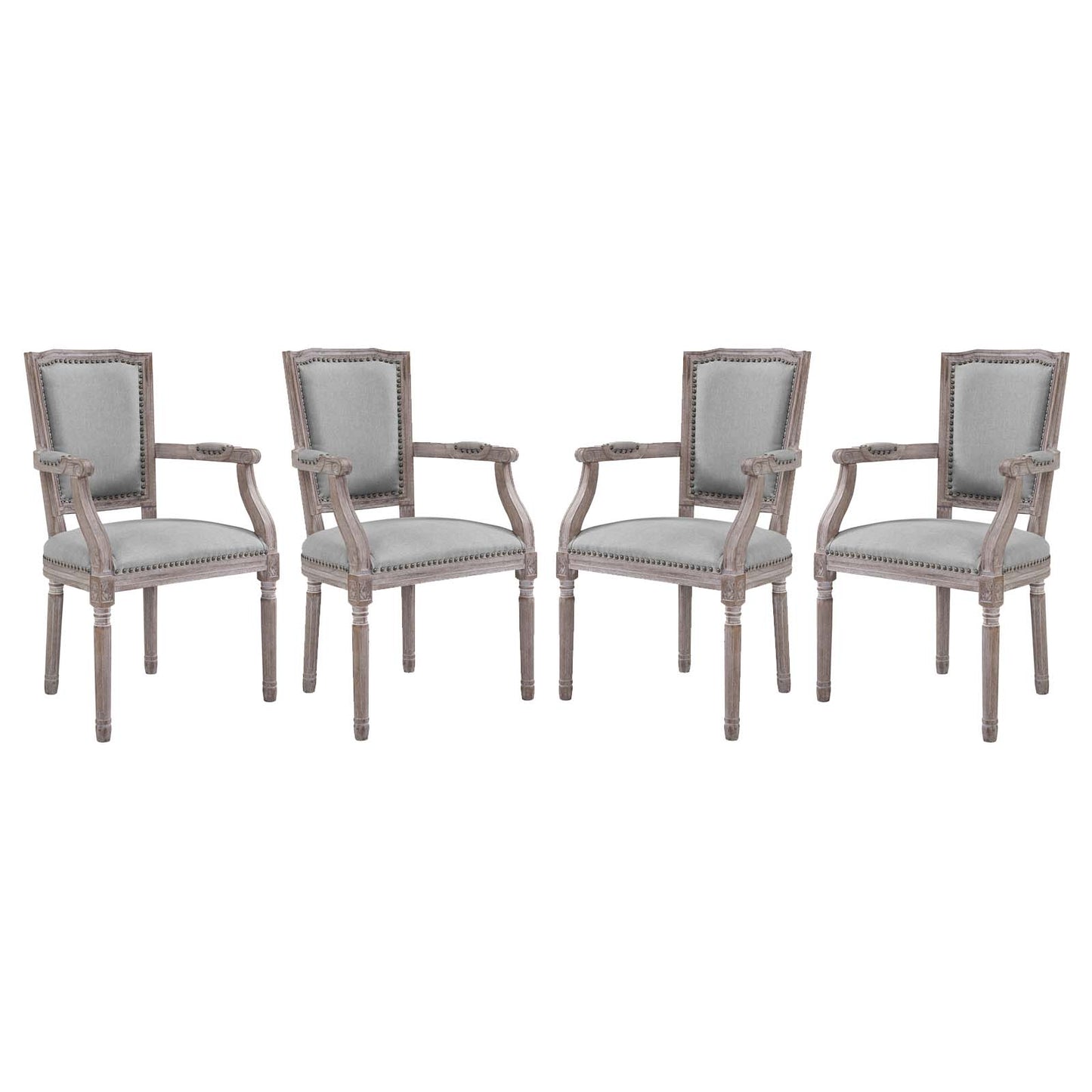 Modway Penchant Dining Armchair Upholstered Fabric Set of 4 - EEI-3463 | Dining Chairs | Modishstore - 5