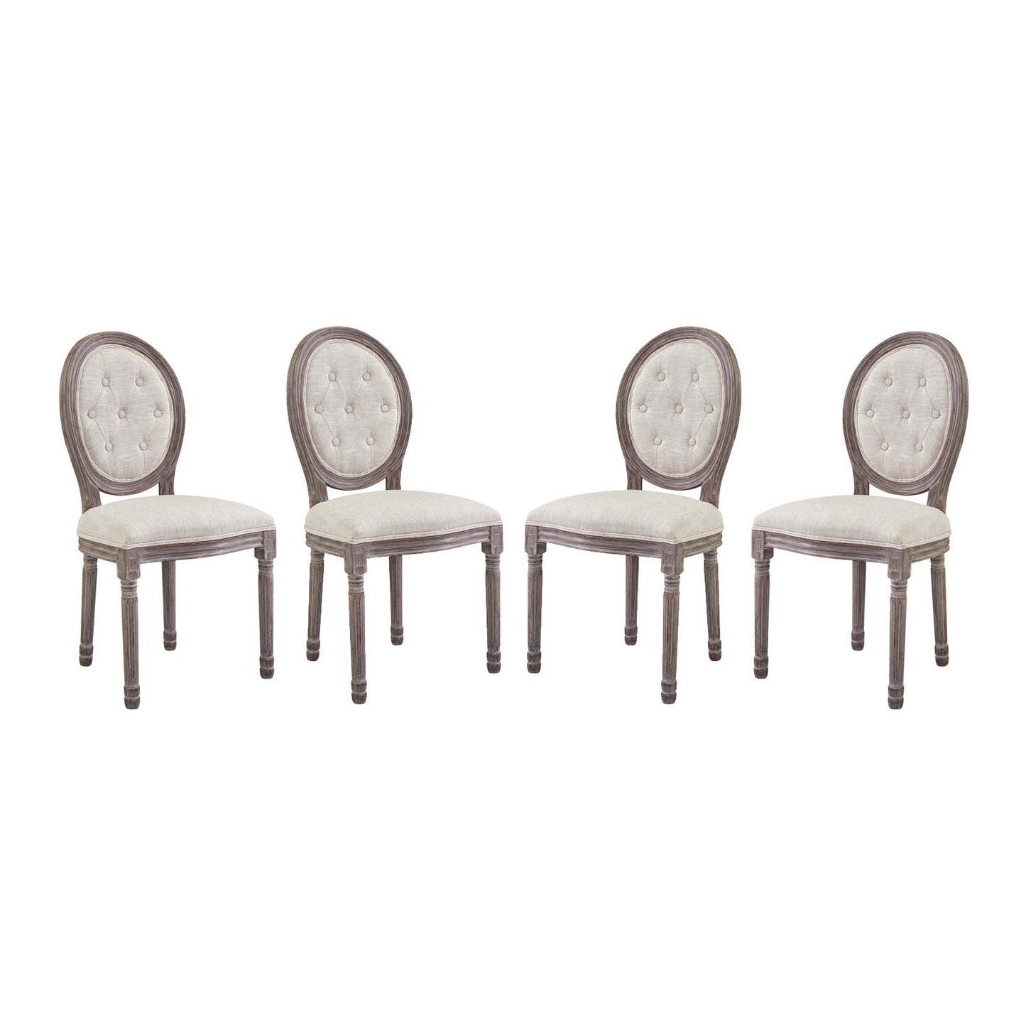 Modway Arise Dining Side Chair Upholstered Fabric Set of 4 - EEI-3470 | Dining Chairs | Modishstore - 9