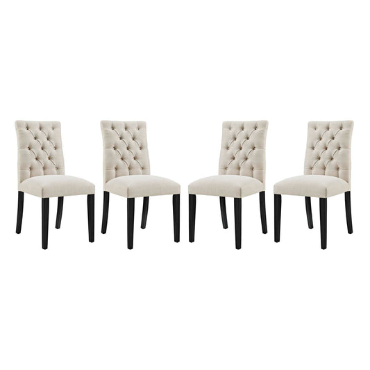 Modway Duchess Dining Chair Fabric Set of 4 | Dining Chairs | Modishstore