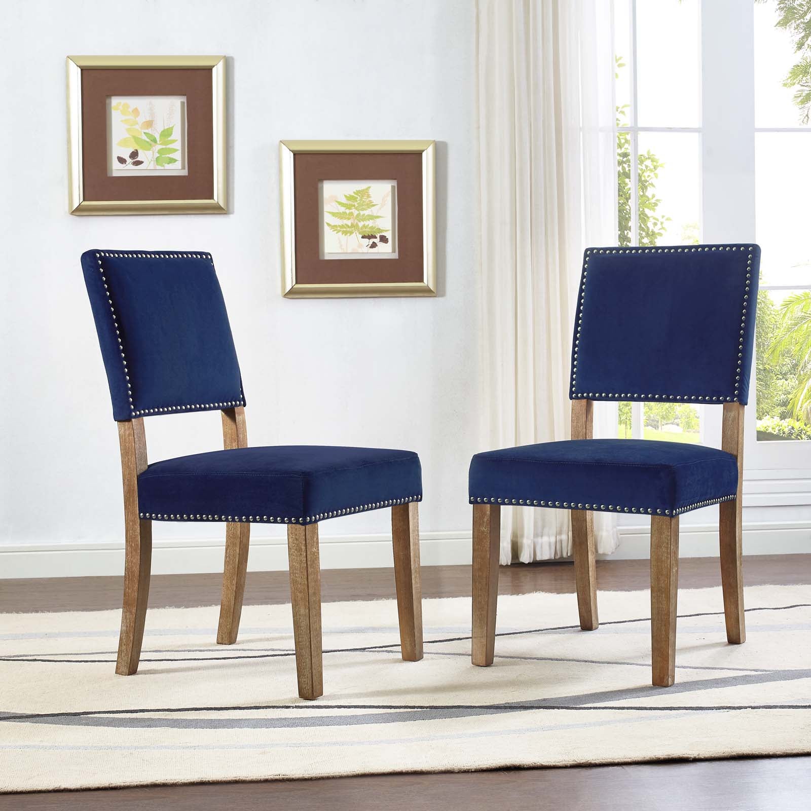 Modway Oblige Dining Chair Wood Set of 2 | Dining Chairs | Modishstore