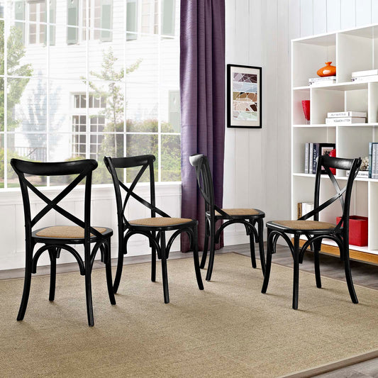 Modway Gear Dining Side Chair Set of 4 | Dining Chairs | Modishstore
