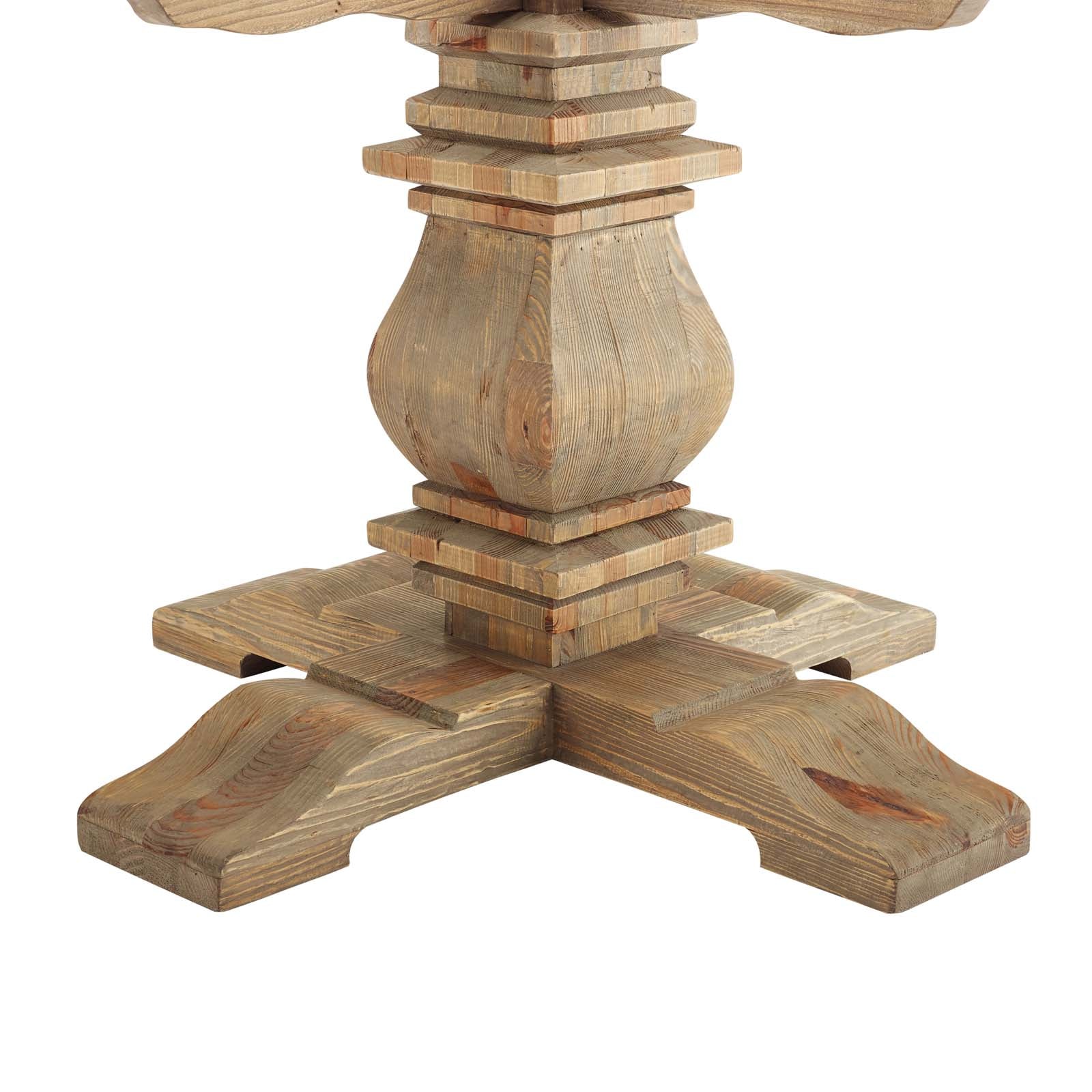 Modway Column 71" Round Pine Wood Dining Table | Dining Tables | Modishstore-3