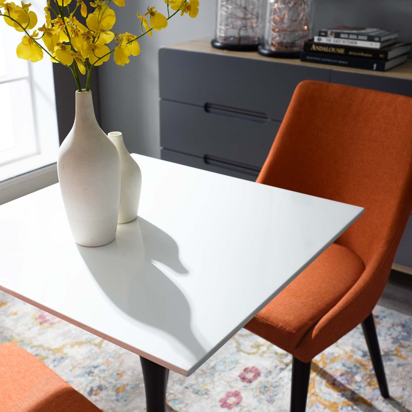 Modway Lippa 24" Square Wood Top Dining Table-EEI-3512 - EEI-3512 | Dining Tables | Modishstore - 4