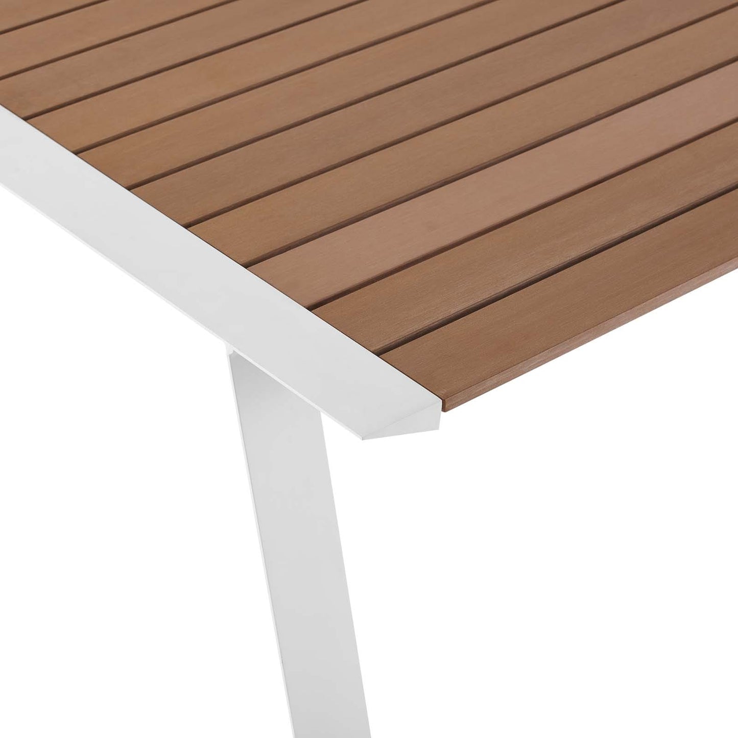 Modway Roanoke 73" Outdoor Patio Aluminum Dining Table - EEI-3572 | Dining Tables | Modishstore - 5
