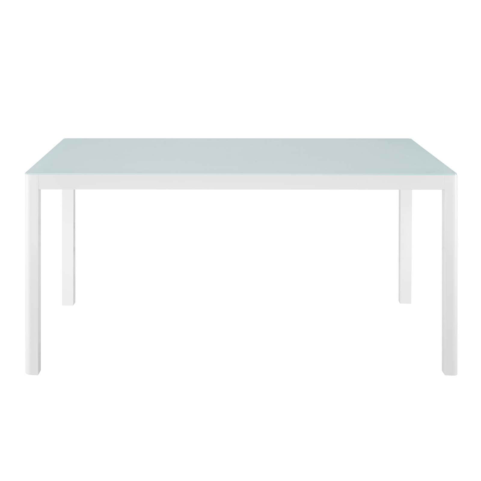 Modway Raleigh 59" Outdoor Patio Aluminum Dining Table | Dining Tables | Modishstore-3