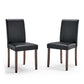 Modway Prosper Faux Leather Dining Side Chair Set of 2 | Dining Chairs | Modishstore