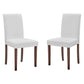 Modway Prosper Faux Leather Dining Side Chair Set of 2 | Dining Chairs | Modishstore-21