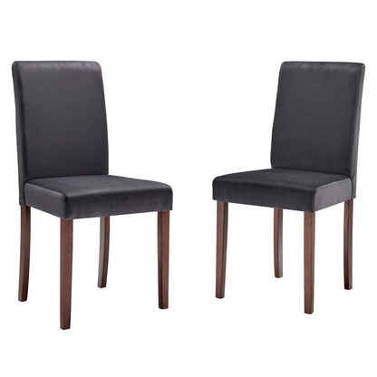 Modway Prosper Upholstered Velvet Dining Side Chair Set of 2 | Dining Chairs | Modishstore-14