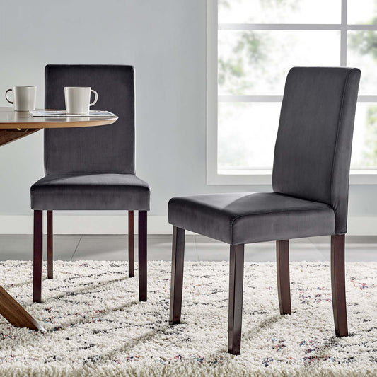 Modway Prosper Upholstered Velvet Dining Side Chair Set of 2 | Dining Chairs | Modishstore-8