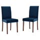 Modway Prosper Upholstered Velvet Dining Side Chair Set of 2 | Dining Chairs | Modishstore-15