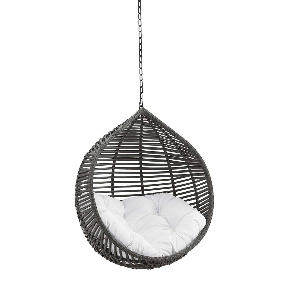 Modway Garner Teardrop Outdoor Patio Swing Chair Without Stand - EEI-3637 | Outdoor Porch Swings | Modishstore - 8