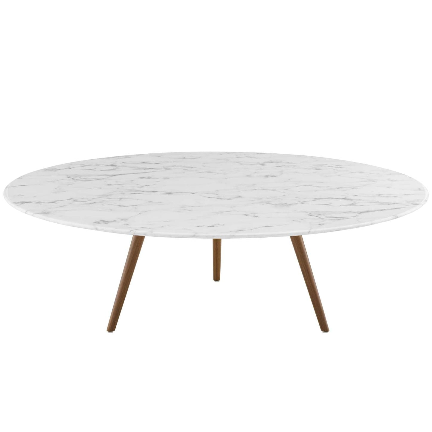 Modway Lippa 47" Round Artificial Marble Coffee Table with Tripod Base | Coffee Tables | Modishstore