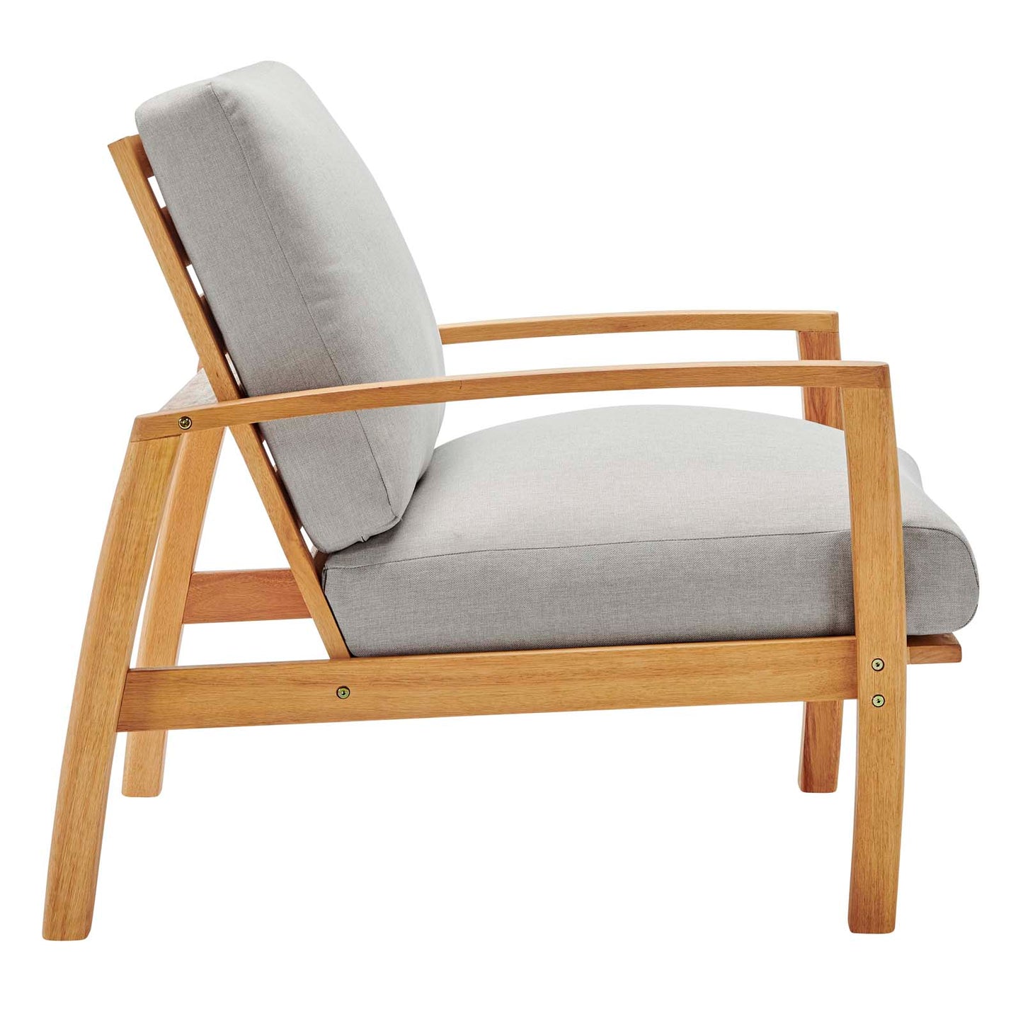 Orlean Outdoor Patio Eucalyptus Wood Lounge Armchair By Modway - EEI-3698 | Outdoor Chairs | Modishstore - 3