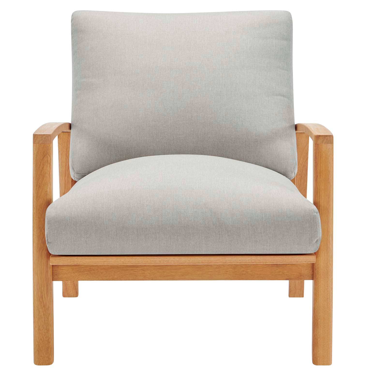 Orlean Outdoor Patio Eucalyptus Wood Lounge Armchair By Modway - EEI-3698 | Outdoor Chairs | Modishstore - 5