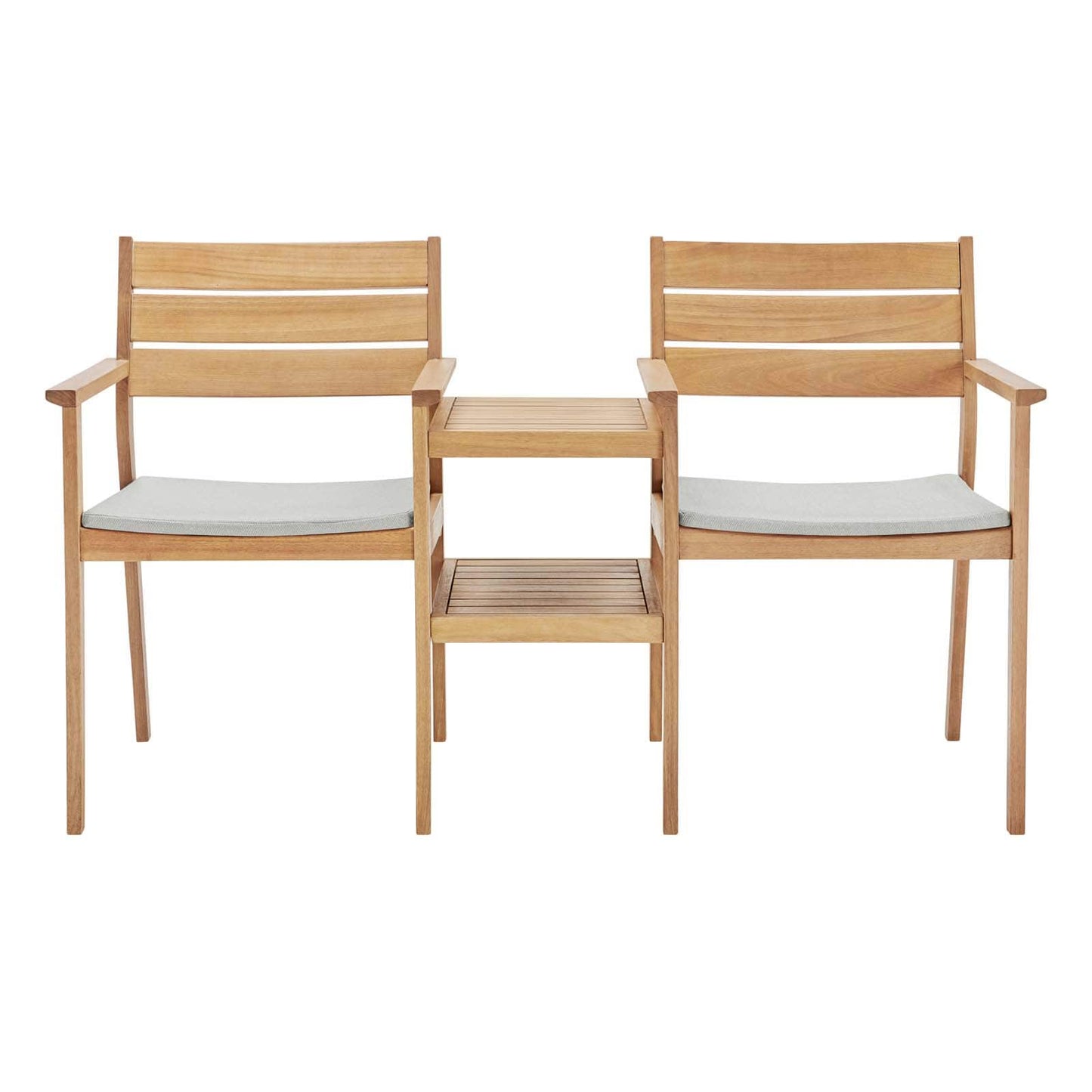 Modway Viewscape Outdoor Patio Ash Wood Jack and Jill Chair Set | Outdoor Chairs | Modishstore-3