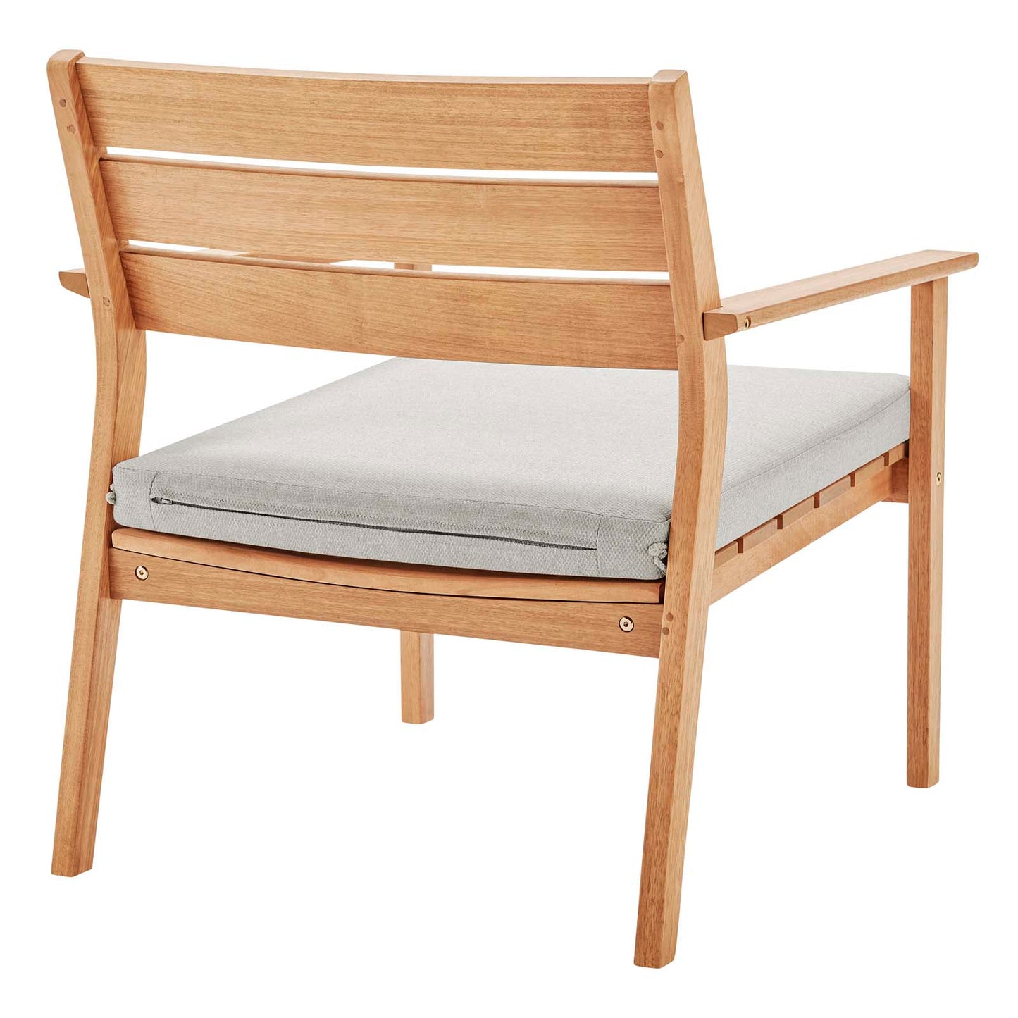Breton Outdoor Patio Ash Wood Armchair By Modway - EEI-3713 | Outdoor Chairs | Modishstore - 3
