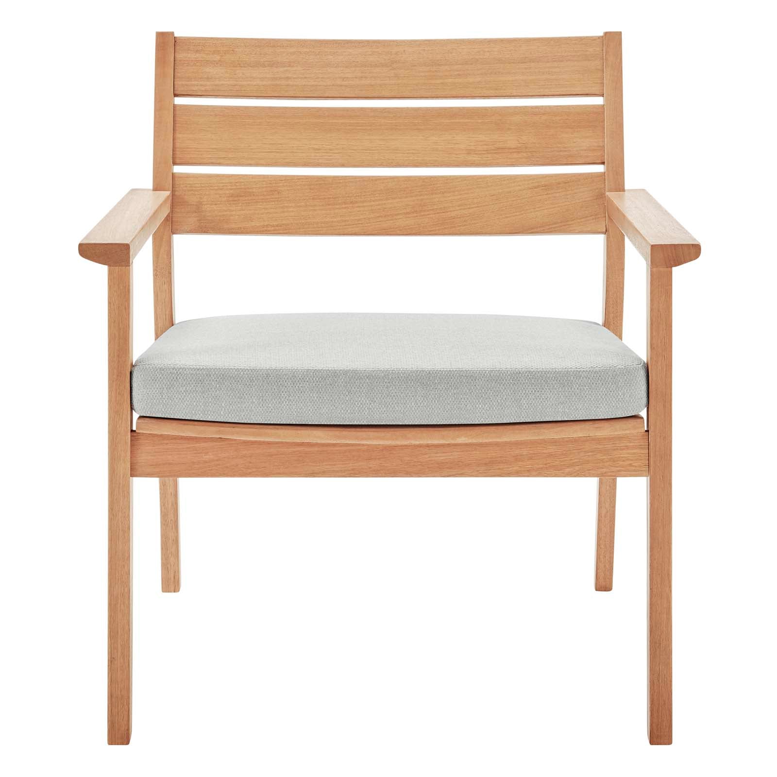 Breton Outdoor Patio Ash Wood Armchair By Modway - EEI-3713 | Outdoor Chairs | Modishstore - 4