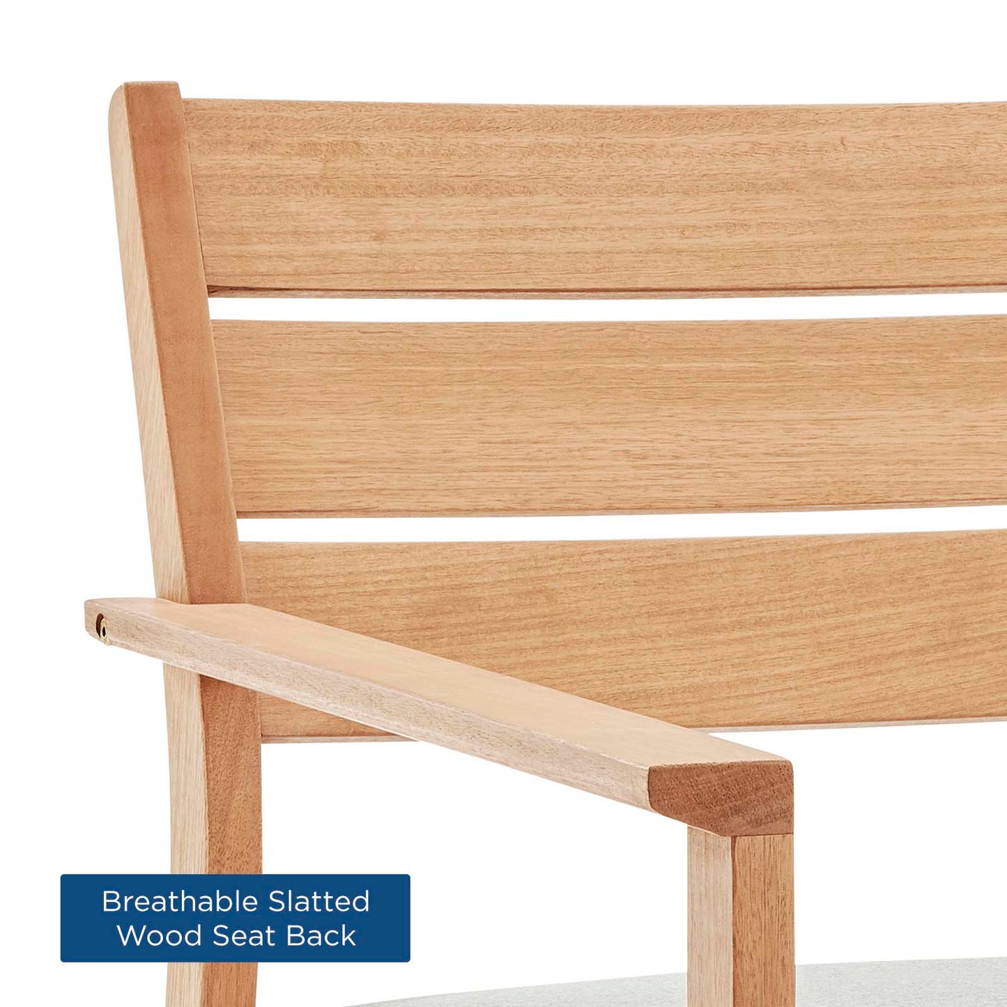 Breton Outdoor Patio Ash Wood Armchair By Modway - EEI-3713 | Outdoor Chairs | Modishstore - 6