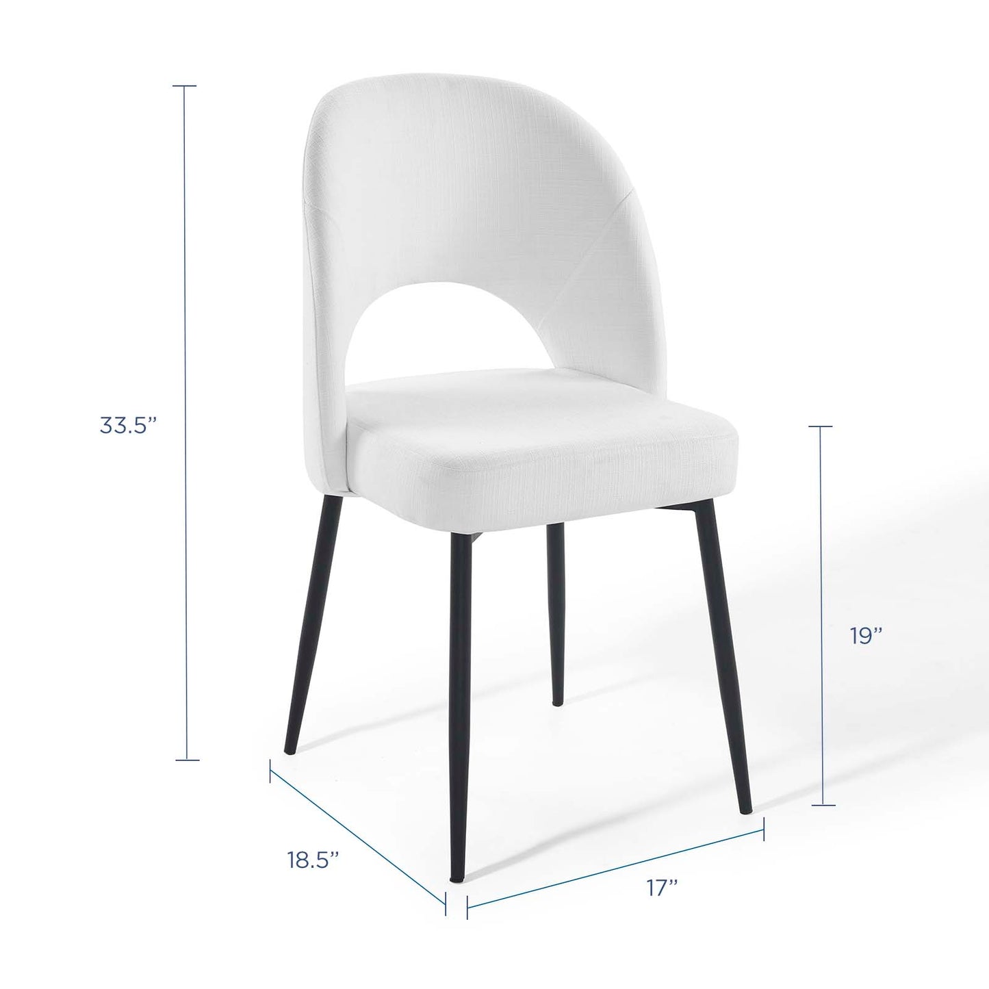 Modway Rouse Upholstered Fabric Dining Side Chair - EEI-3801 | Dining Chairs | Modishstore - 30