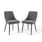 Modway Viscount Upholstered Fabric Dining Chairs - Set of 2 | Dining Chairs | Modishstore-13
