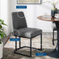 Modway Amplify Sled Base Upholstered Fabric Dining Side Chair | Dining Chairs | Modishstore-15