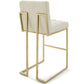 Modway Privy Gold Stainless Steel Upholstered Fabric Bar Stool | Bar Stools | Modishstore-12
