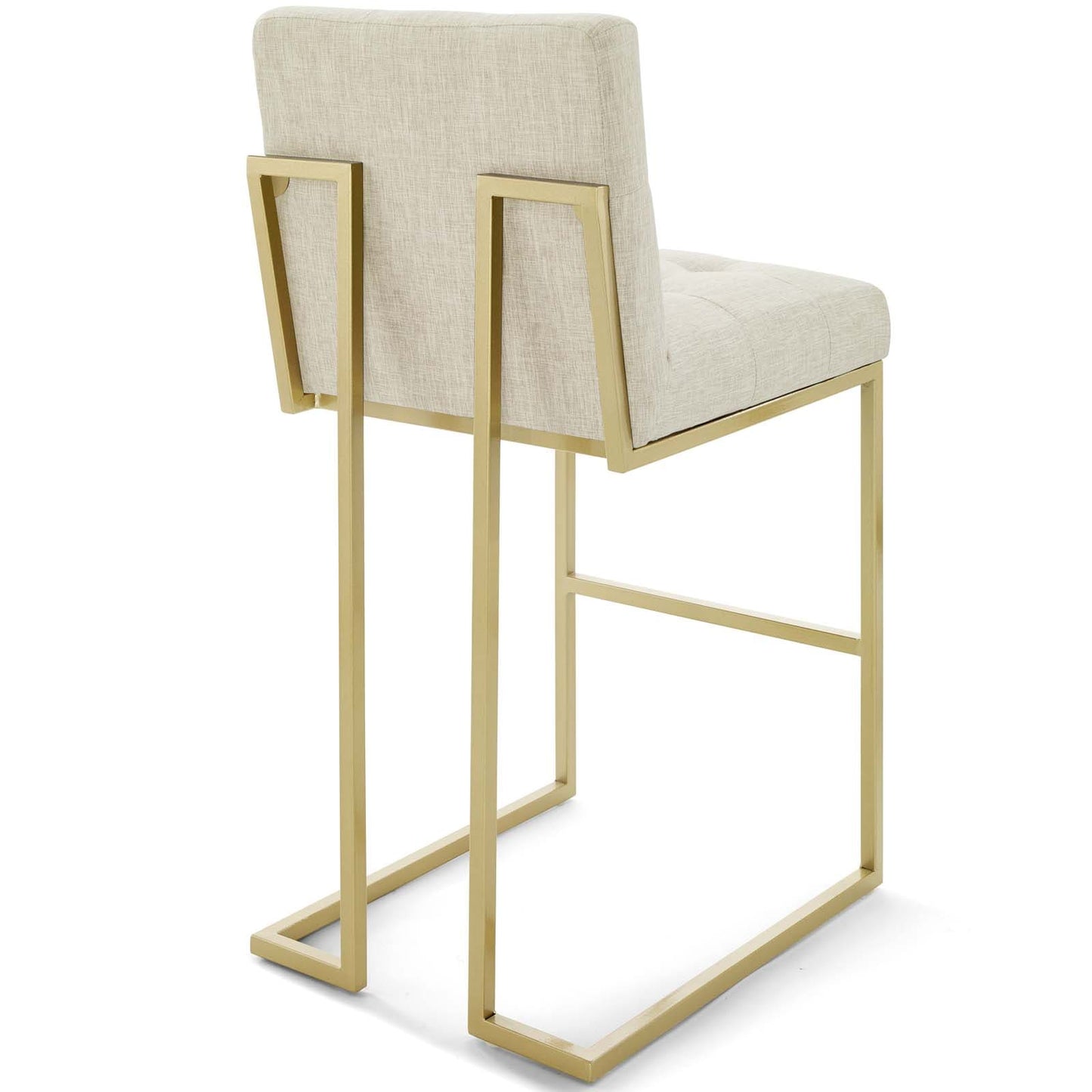 Modway Privy Gold Stainless Steel Upholstered Fabric Bar Stool | Bar Stools | Modishstore-12