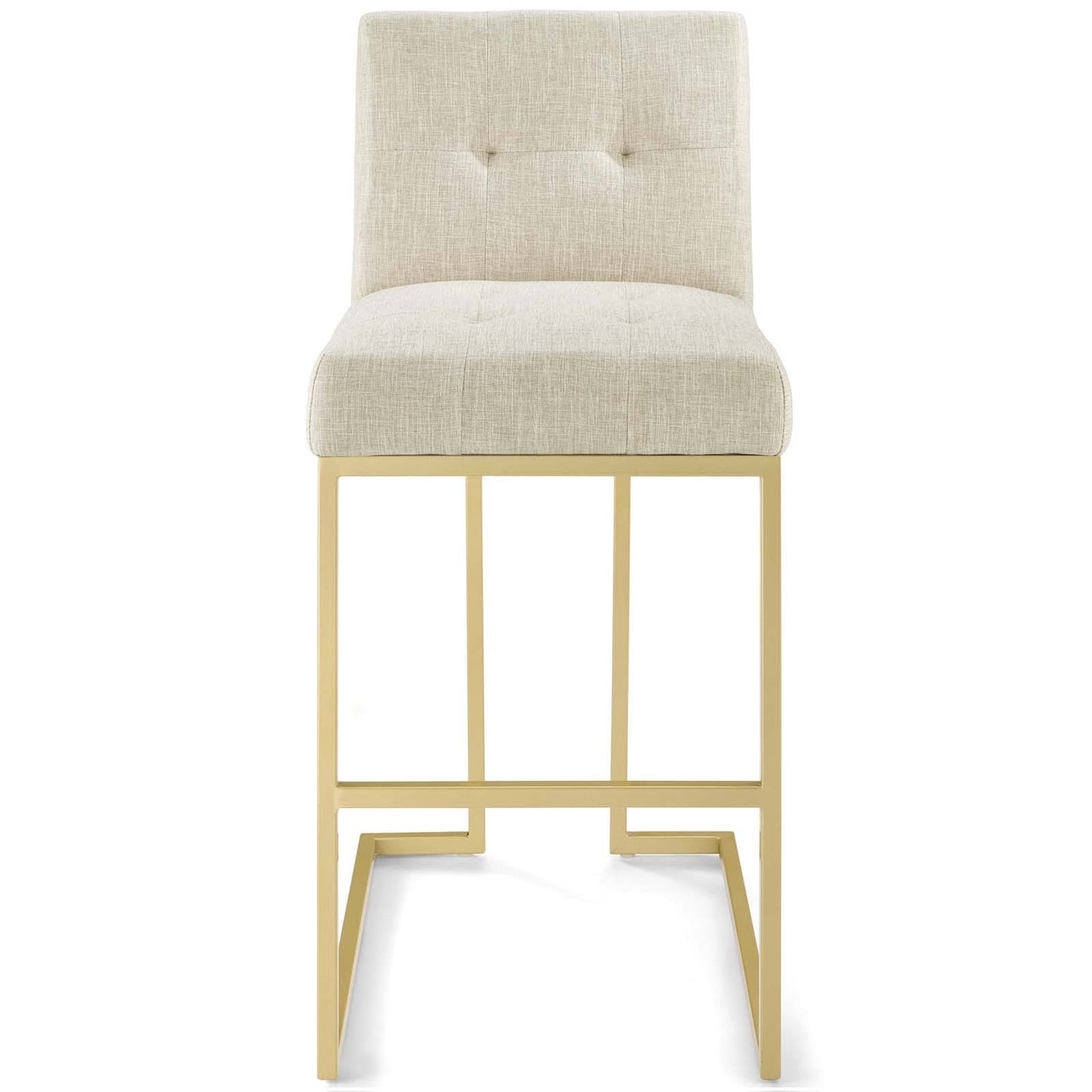 Modway Privy Gold Stainless Steel Upholstered Fabric Bar Stool | Bar Stools | Modishstore-13