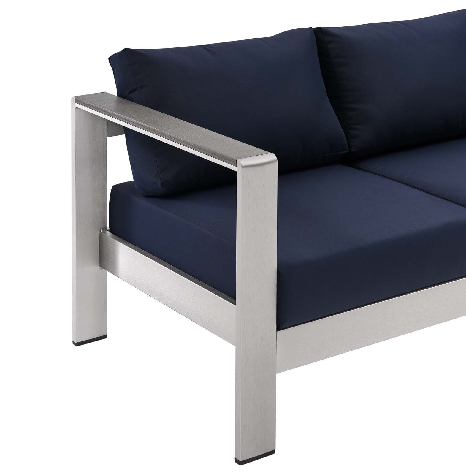 Modway Shore Outdoor Patio Aluminum Sofa | Outdoor Sofas, Loveseats & Sectionals | Modishstore-26