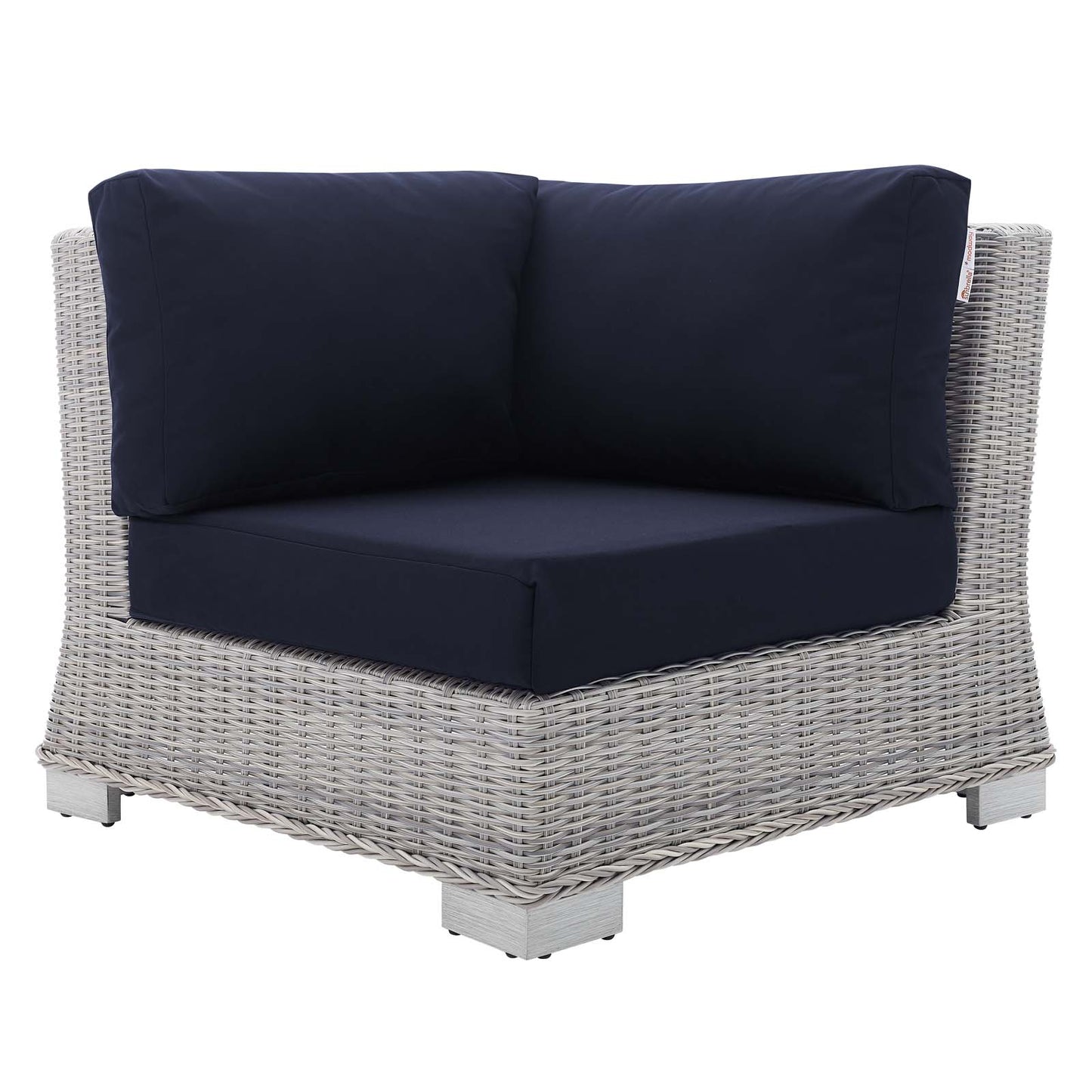 Modway Conway Sunbrella® Outdoor Patio Wicker Rattan Corner Chair - EEI-3970 | Outdoor Sofas, Loveseats & Sectionals | Modishstore - 9