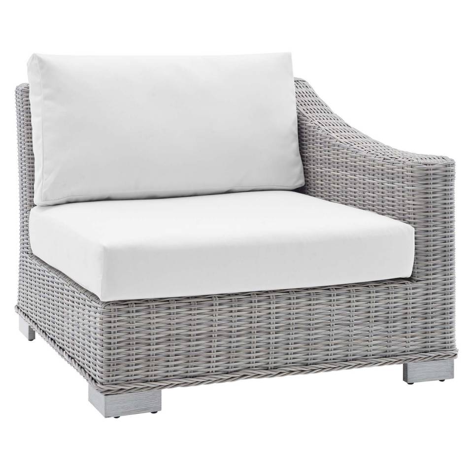 Modway Conway Sunbrella® Outdoor Patio Wicker Rattan Right-Arm Chair - EEI-3976 | Outdoor Chairs | Modishstore - 10