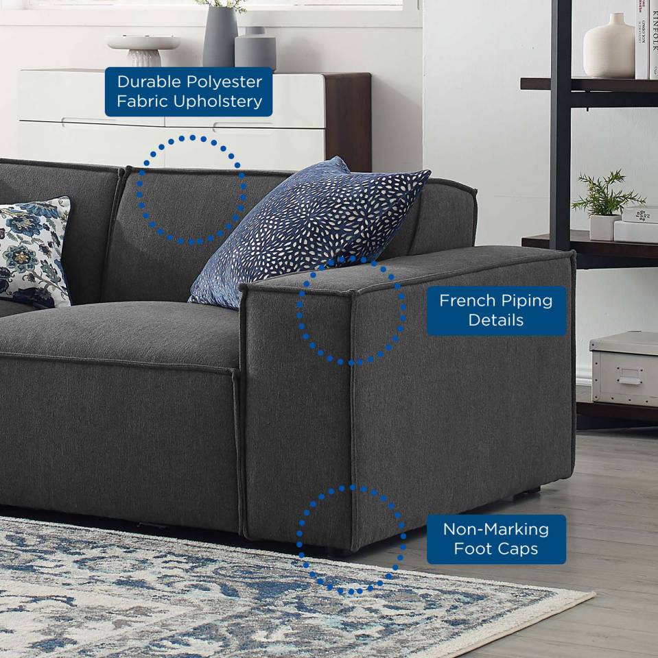 Modway Restore 5-Piece Sectional Sofa - EEI-4117 | Sectional | Modishstore - 11