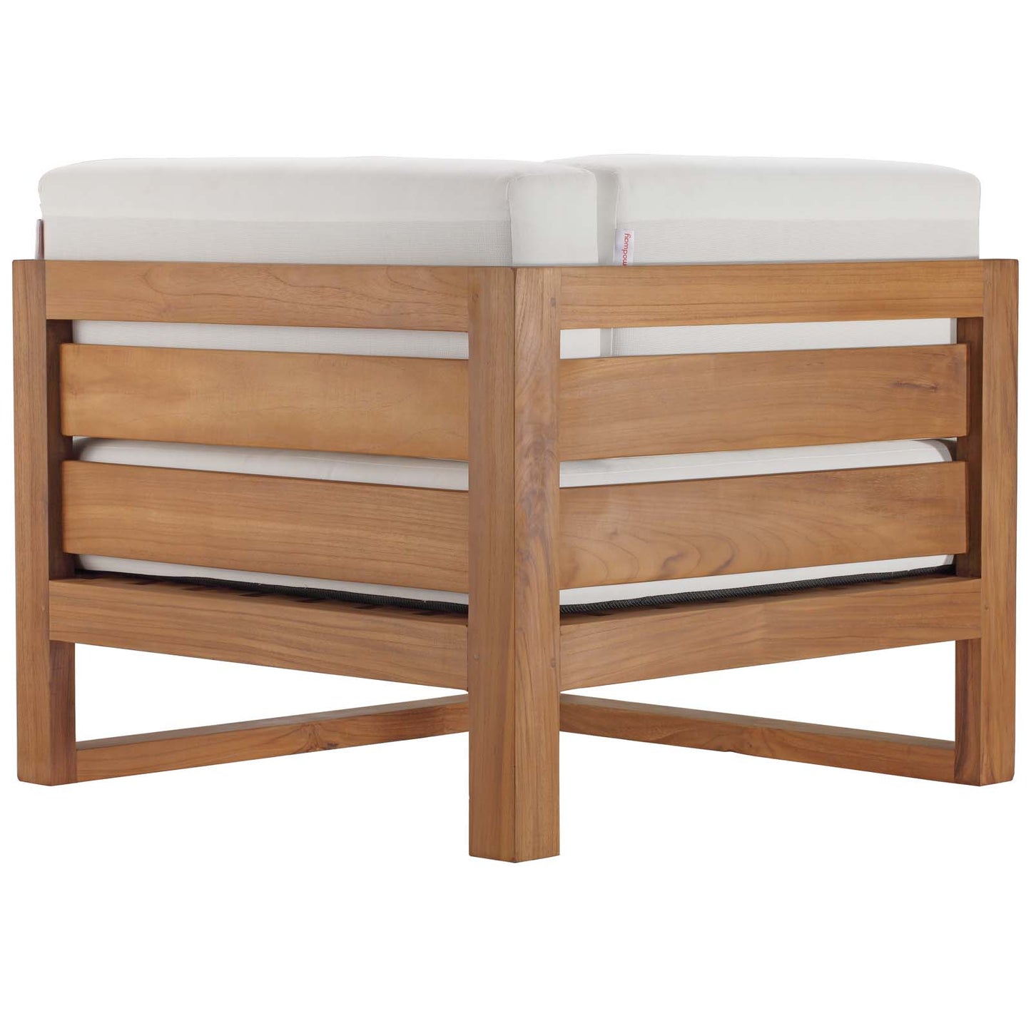Modway Upland Outdoor Patio Teak Wood Corner Chair - EEI-4126 | Outdoor Chairs | Modishstore - 5