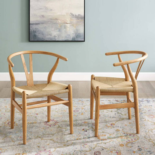 Modway Amish Wood Dining Armchair Set of 2 | Dining Chairs | Modishstore