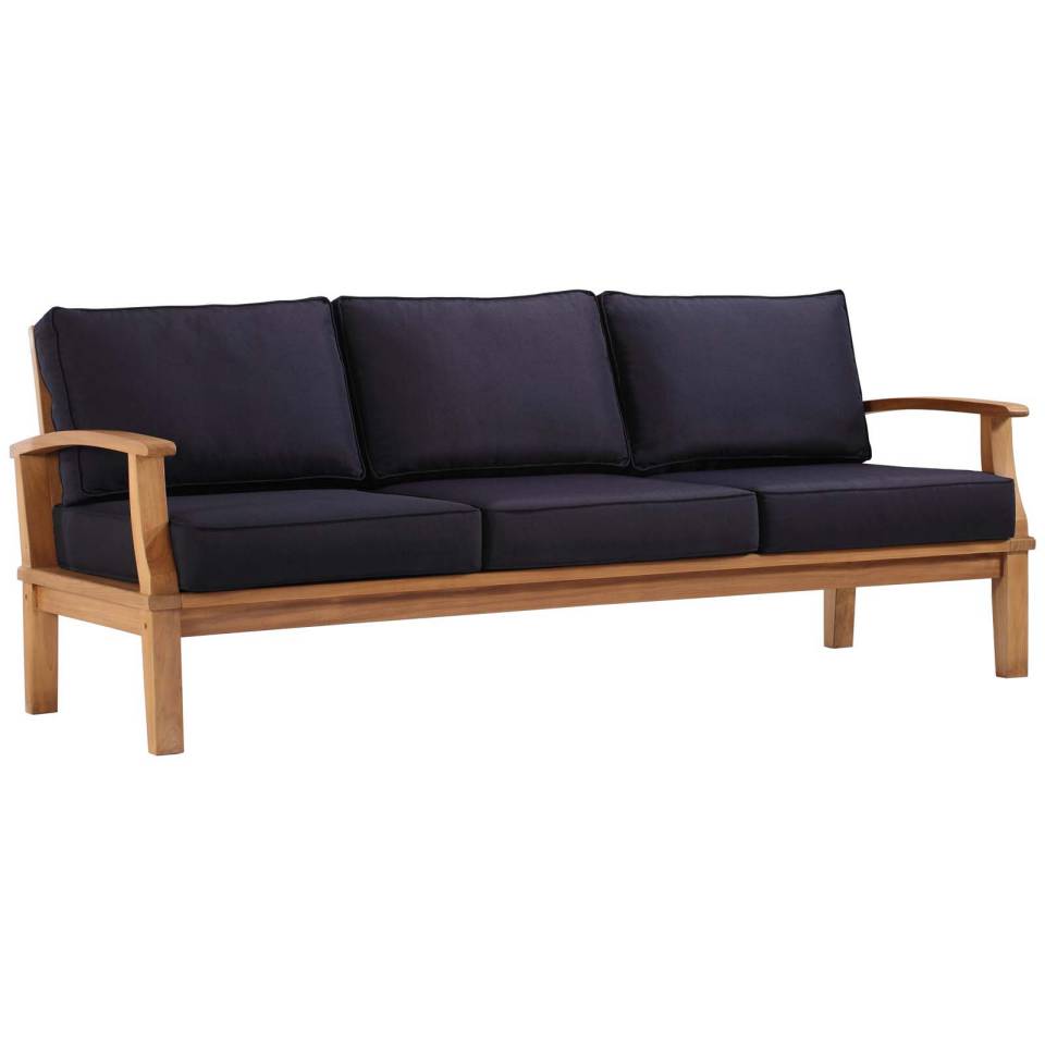 Modway Marina Outdoor Patio Teak Sofa - EEI-4176 | Outdoor Sofas, Loveseats & Sectionals | Modishstore - 10